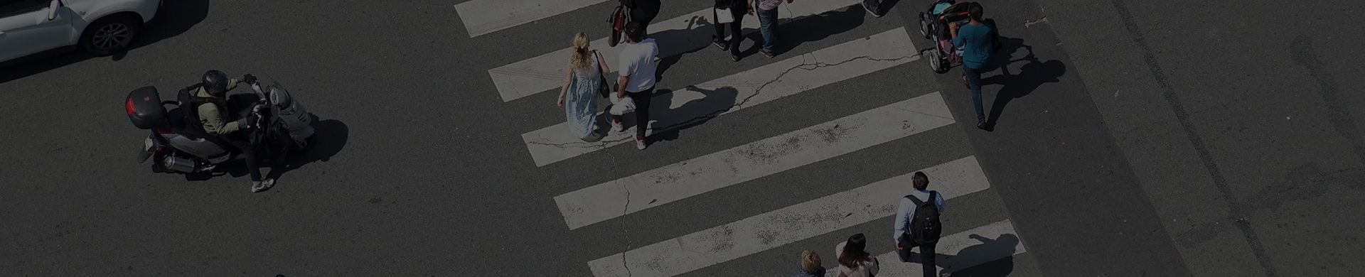 Pedestrian accident lawyers working with a new client.