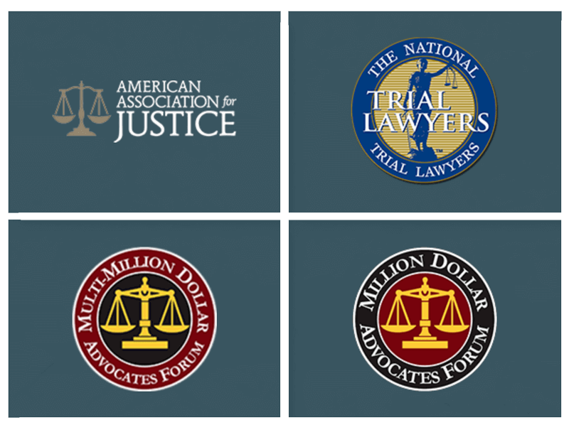 Attorneys recognized by the American Association of Justice, the National Trial Lawyers and the Multi-Million Dollar Advocates Forum for winning high-value settlements.