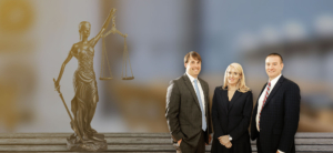 Motorcycle accident lawyers working on a case for a client.