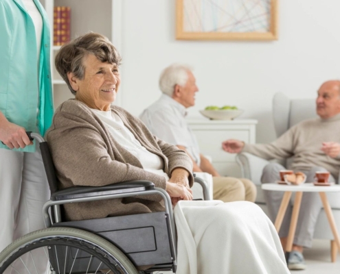 Legal representation from a local law firm for a client.