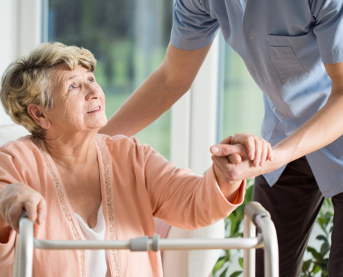 Legal representation from a local law firm for a client.