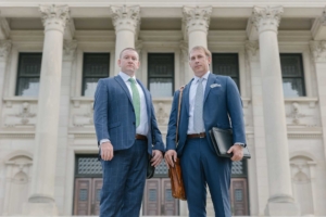 A team of wrongful death attorneys consulting about a case.